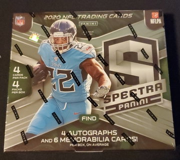 2020 PANINI SPECTRA FOOTBALL HOBBY BOX