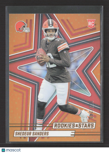 2025 Panini Rookies & Stars Shedeur Sanders #177 Orange RC 063/249