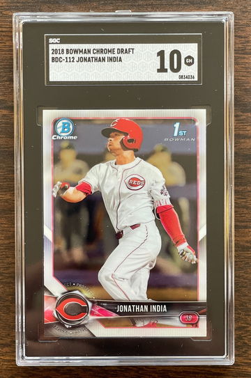 2018 Bowman Chrome Draft Jonathan India BDC-112 SGC 10