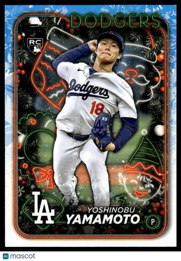2024 Topps Holiday Yoshinobu Yamamoto #H88 RC