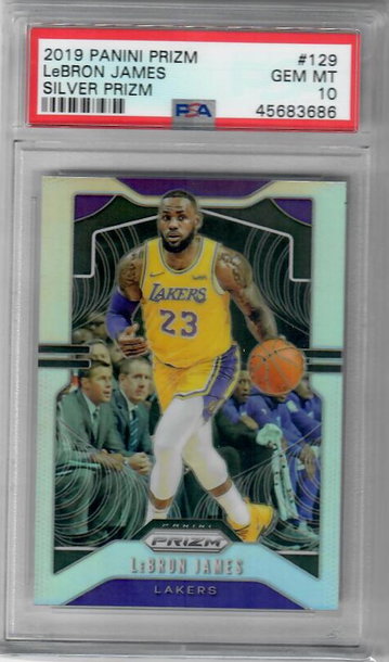 2019 PANINI PRIZM LeBRON JAMES SLIVER PRIZM #129
