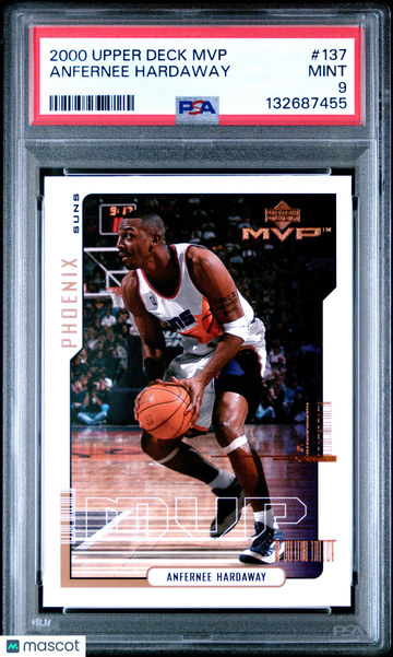 2000 Upper Deck MVP Anfernee Hardaway #137 PSA 9