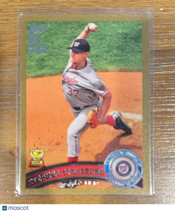 2011 Topps Stephen Strasburg #183 Gold SN