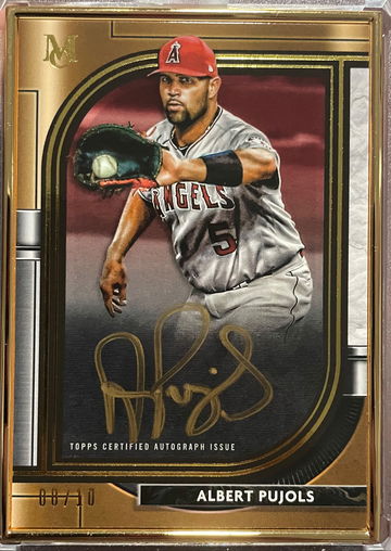 2021 Topps Five Star Albert Pujols /10 Gold Framed Auto