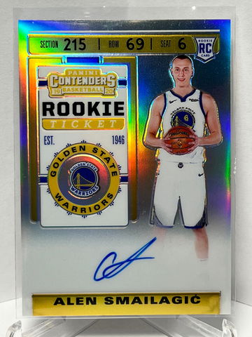 2019-20 Contenders Prizm Silver Alen Smailagic RC Auto
