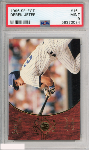 1996 SELECT DEREK JETER #161 NEW YORK YANKEES HOF PSA 9 MINT