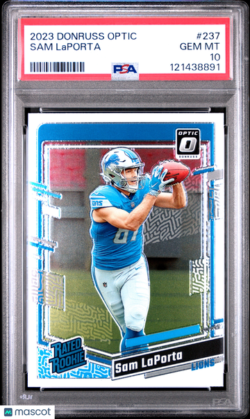 2023 Panini Donruss Optic Sam Laporta #237 PSA 10