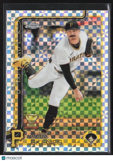 2025 Topps Chrome Paul Skenes #300 Refractor (Checkerboard/Prism Finish)