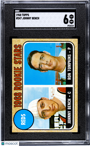 1968 Topps Johnny Bench #247 SGC 6