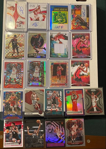 Houston Rockets Amen Thompson Plus 23 card lot, 2 HOF, 5 autos, 1 patch, Jalen Green, Hakeem