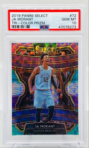 Ja Morant Select Concourse Tri Color Prizm PSA 10