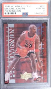 1999 Upper Deck UD Athlete of the Century Phenomenon P13 Michael Jordan Chicago Bulls PSA 10 Gem Mint