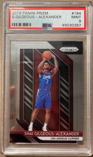 Shai Gilgeous-Alexander 2018 Panini Prizm RC PSA 9