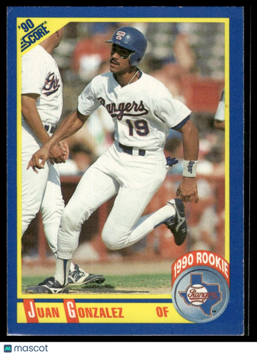 1990 Score Juan Gonzalez #637 RC