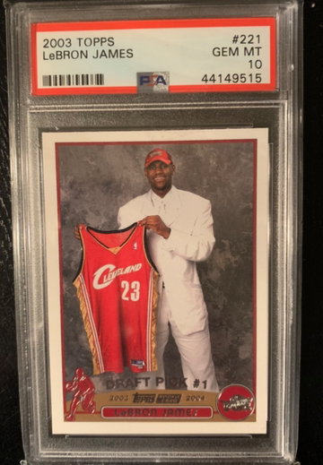 2003 Topps Lebron James PSA 10