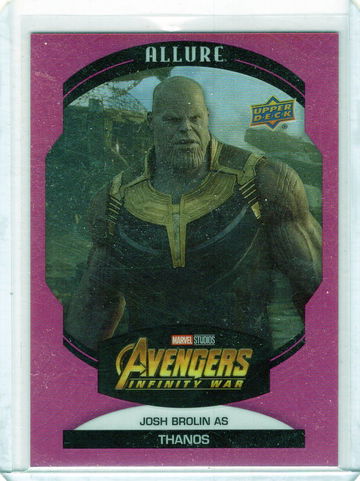 Allure Josh Brolin as Thanos Pink 13/23 #74 Serial Numbered Short Print