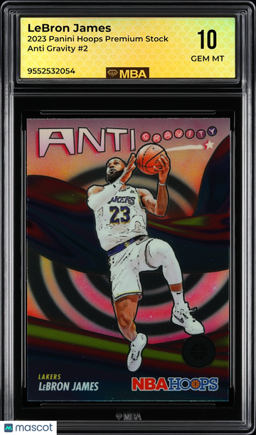 2023 Panini Hoops Premium Stock Anti Gravity LeBron James #2 MBA 10