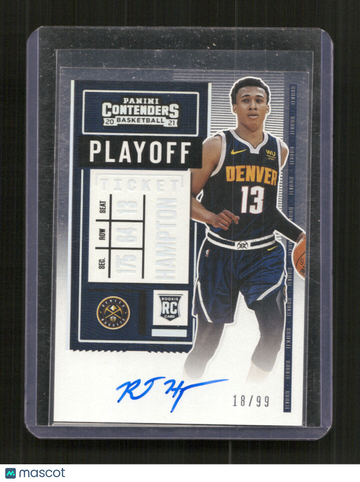 2020-21 Panini Contenders RJ Hampton #104a Playoff Ticket AU,SN