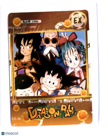 Dragon Ball EX Goku Yamcha Bulma Master Roshi HOLOFOIL #EX-06