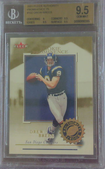 2001 Fleer Authority Prominence 07/50 Drew Brees #102
