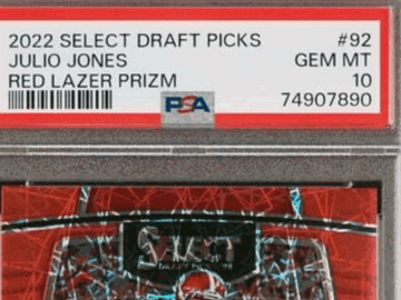 2022 Panini Select Julio Jones #92 Red Prizm PSA 10