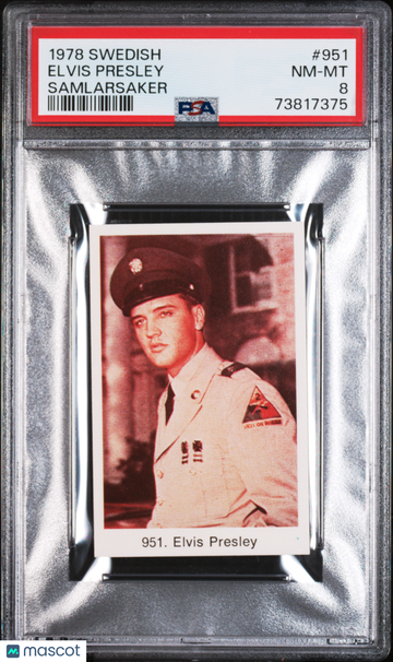 1978 Swedish Samlarsaker Elvis Presley #951 Samlarsaker PSA 8