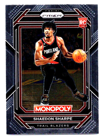 2022 23 Panini Prim SHAEDON SHARPE RC #79 Monopoly