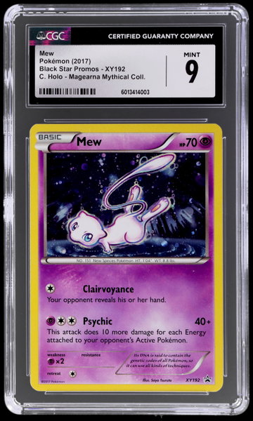2017 Pokemon XY Black Star Promo Mew Magearna Mythical Collection Holo CGC 9