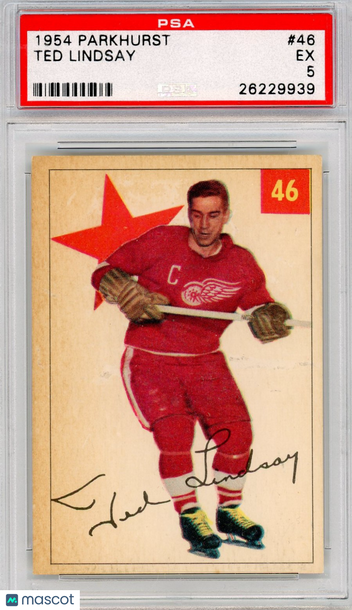 1954 Parkhurst Ted Lindsay #46 PSA 5