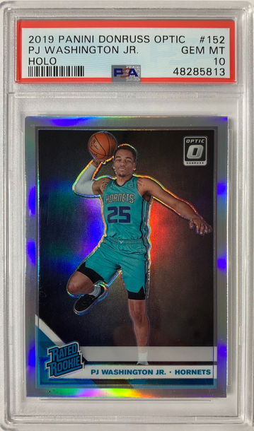 2019 Panini Donruss Optic PJ Washington Jr Holo PSA 10 Gem Mint #152