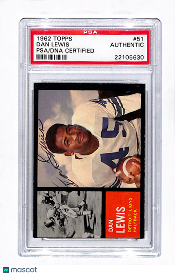 1962 Topps Dan Lewis #51