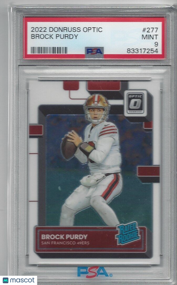 2022 Panini Donruss Optic Brock Purdy #277 PSA 9