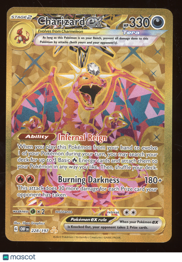 2023 S&V Obsidian Flames Charizard ex Secret Rare #228/197