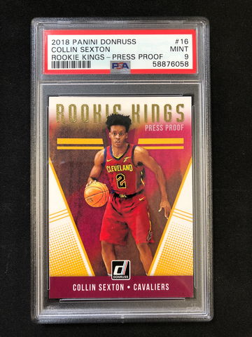 2018 Panini Donruss - Collin Sexton - Rookie Kings Press Proof PSA 9 Mint