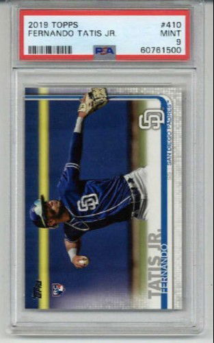 2019 TOPPS #410 FERNANDO TATIS JR. ROOKIE RC CARD SAN DIEGO PADRES PSA 9 MINT