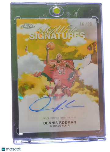 2025 Topps Chrome SkyWrite Signatures Dennis Rodman #SWS-DRM Gold /50