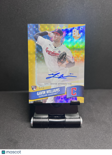 2024 BIG LEAGUE GAVIN WILLIAMS WRAPPER REDEMPTION FOILFRACTOR 1/1 AUTO RC