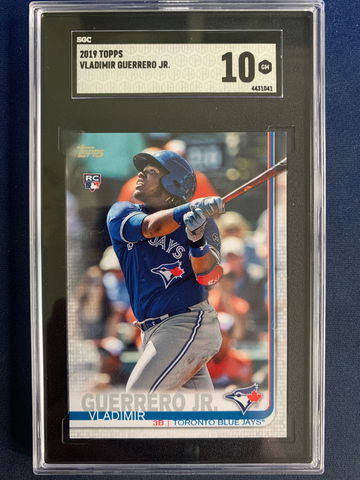 2019 Topps Vladimir Guerrero NNO Missing Card Number SGC 10