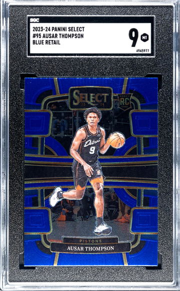 2023-24 Panini Select #95 Ausar Thompson Blue SGC 9