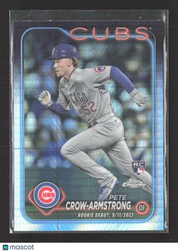 2024 Topps Chrome Update Series Pete Crow-Armstrong #USC158 X-Fractor RC