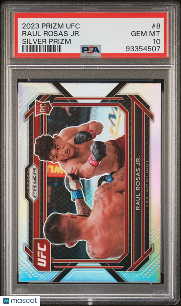 2023 Panini Prizm UFC Raul Rosas JR. #8 Silver Rookie PSA 10
