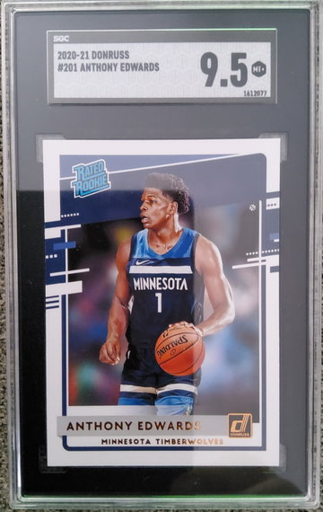 2020-21 Donruss #201 Anthony Edwards SGC 9.5