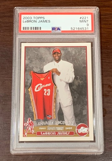 2003 Topps Lebron James PSA 9