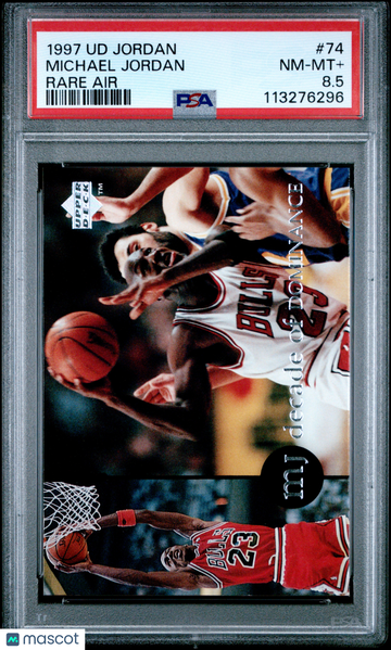 1997 Upper Deck MJ Rare Air Michael Jordan #74 PSA 8.5