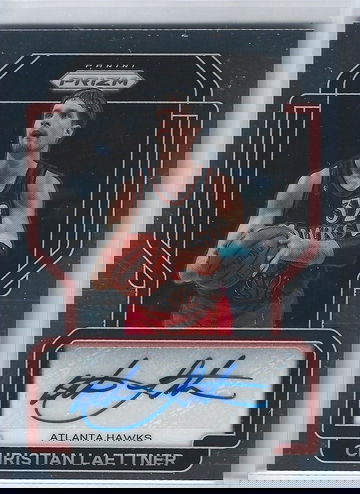 CHRISTIAN LAETTNER 2021/22 PANINI PRIZM AUTOGRAPH AUTO -HAWKS!!