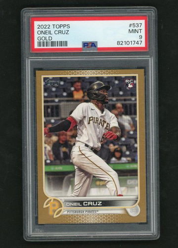 2022 Topps Gold O'Neil Cruz #537 RC PSA 9