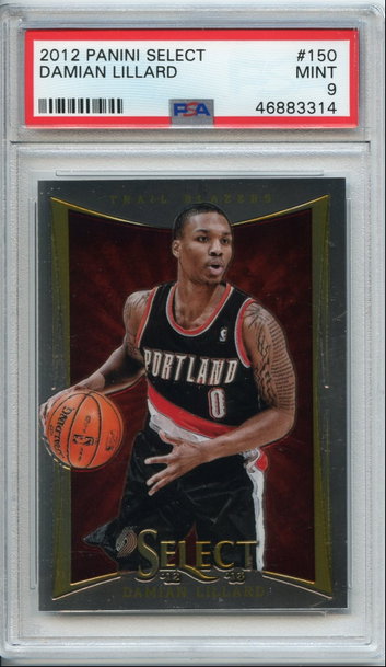 Damian Lillard Select Rookie PSA 9