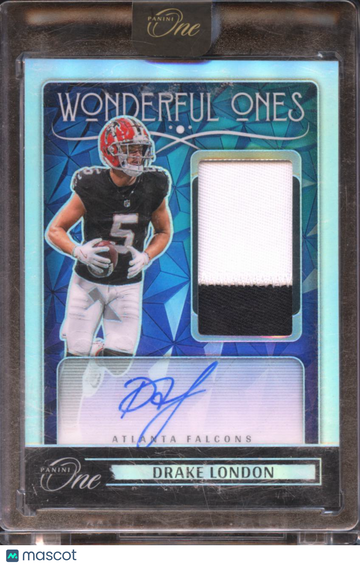 2025 Panini One Wonderful Ones Prizm Drake London #376 /68 Authentic Memorabilia