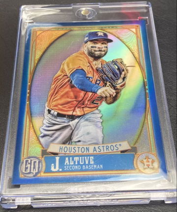 2021 Topps Gypsy Queen Box Topper Chrome Indigo Refractor 20/150 Jose Altuve #20