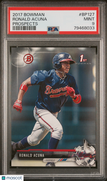 2017 Bowman Prospects Ronald Acuna #BP127 Prospects PSA 9
